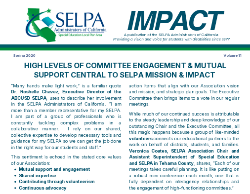 SELPA IMPACT Spring 2026 Edition